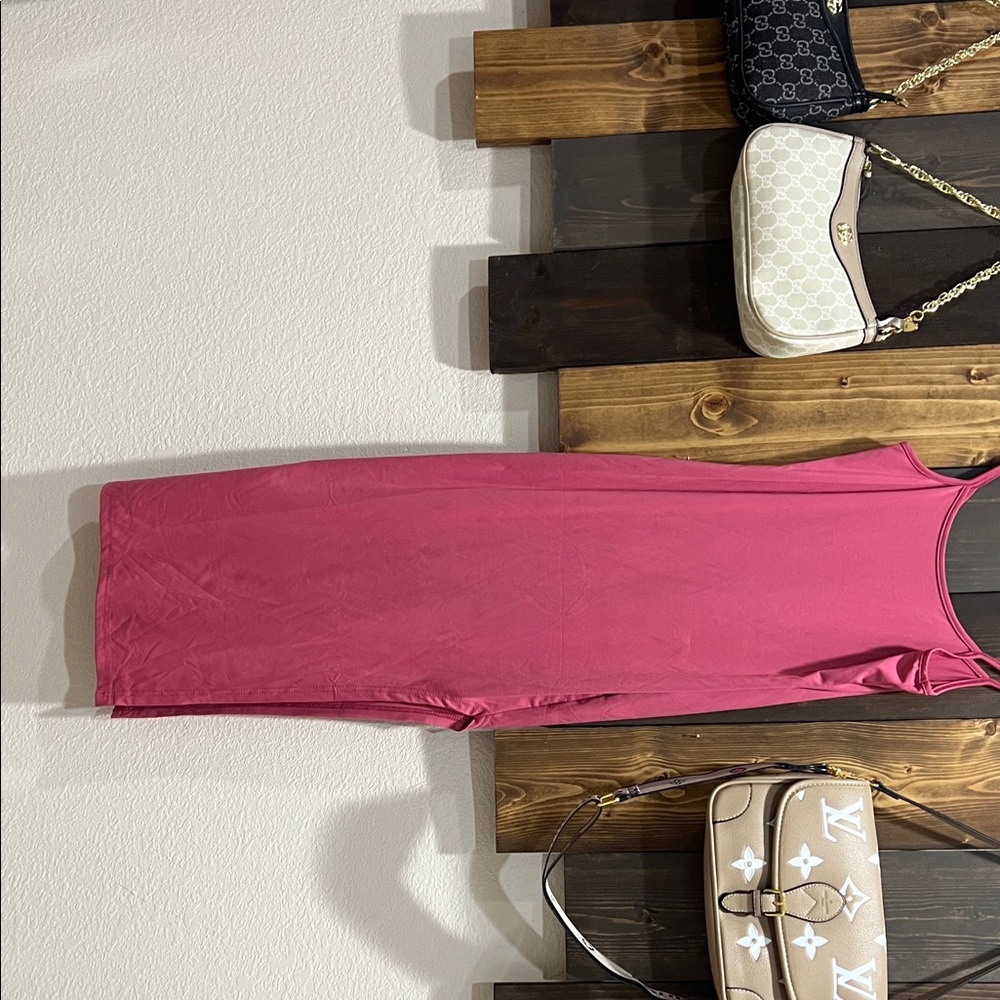 SHEIN Pink Sleeveless Dress